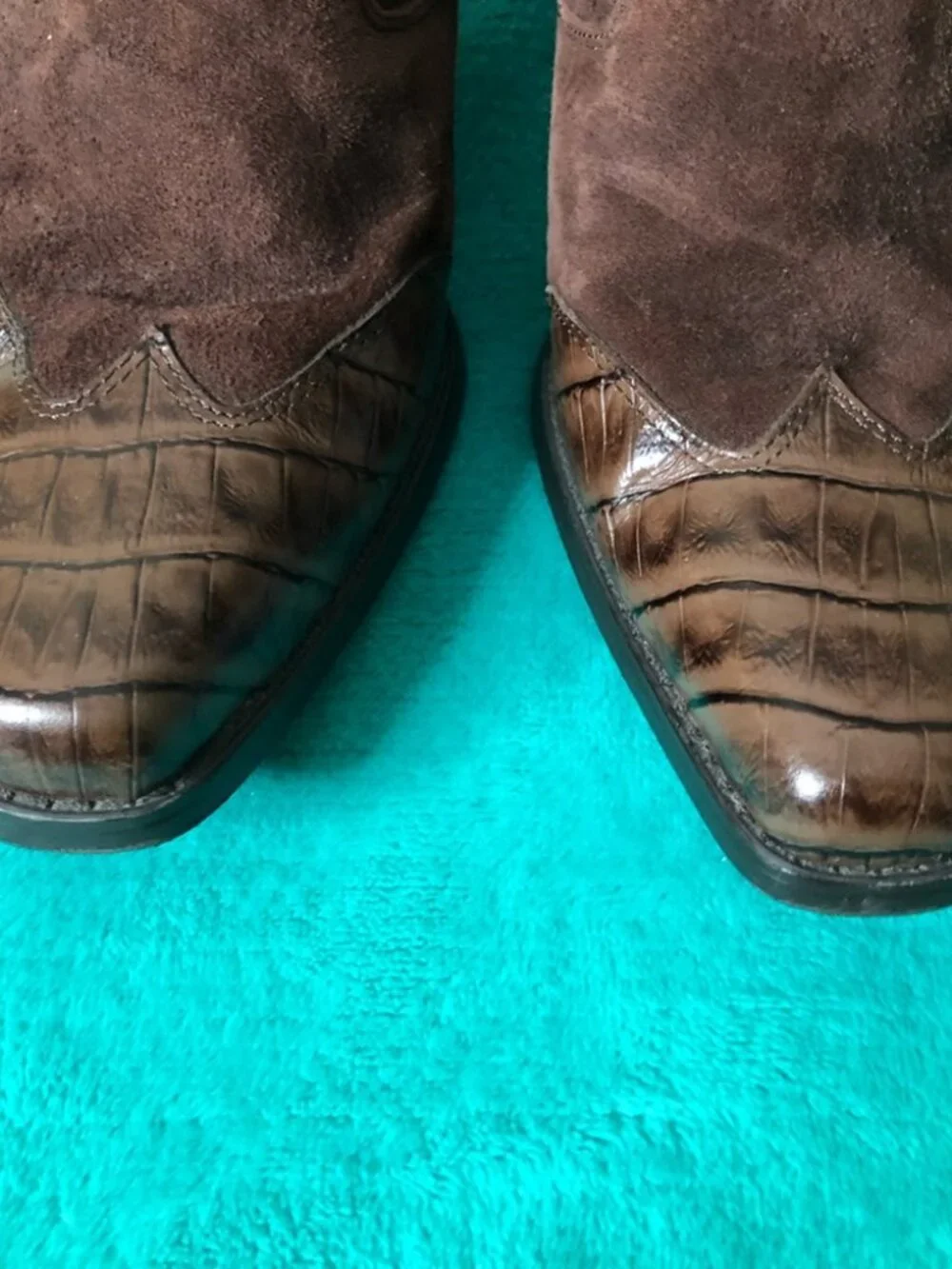 Coldwater Creek Leather/Suede Slip-on Ankle Boots, Size 8